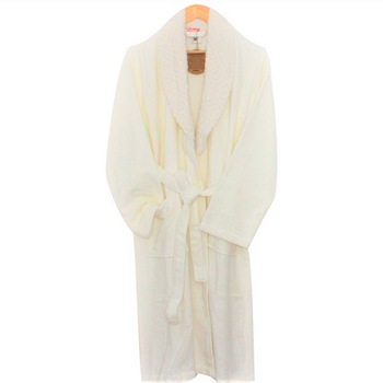 Halat de baie Unisex Caro, 100% bumbac, L, Crem Halat de baie Unisex Caro, 100% bumbac, L, Crem