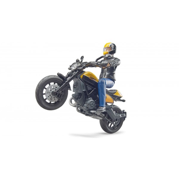Motocicleta Ducati Scrambler Cu Motociclist
