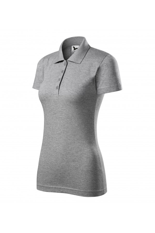 Tricou polo pentru femei, Gri inchis, 223-12, Gri