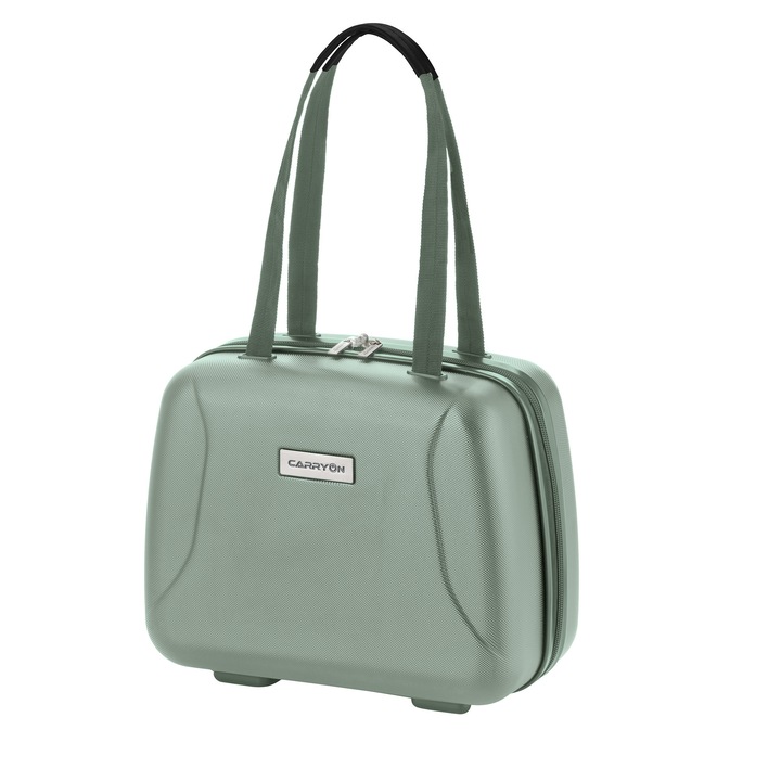 Geanta de cosmetice, CarryOn, Skyhopper, OKOBAN, Policarbonat, Verde