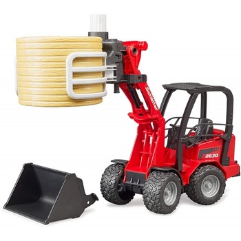 Incarcator Compact Schäffer 2630 Cu Cleste Pentru Baloti Rotunzi, Bruder 02192 Incarcator Compact Schäffer 2630 Cu Cleste Pentru Baloti Rotunzi, Bruder 02192