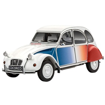 Automodel de construit Revell model set Citroen 2 CV Coccorico 122 piese Automodel de construit Revell model set Citroen 2 CV Coccorico 122 piese