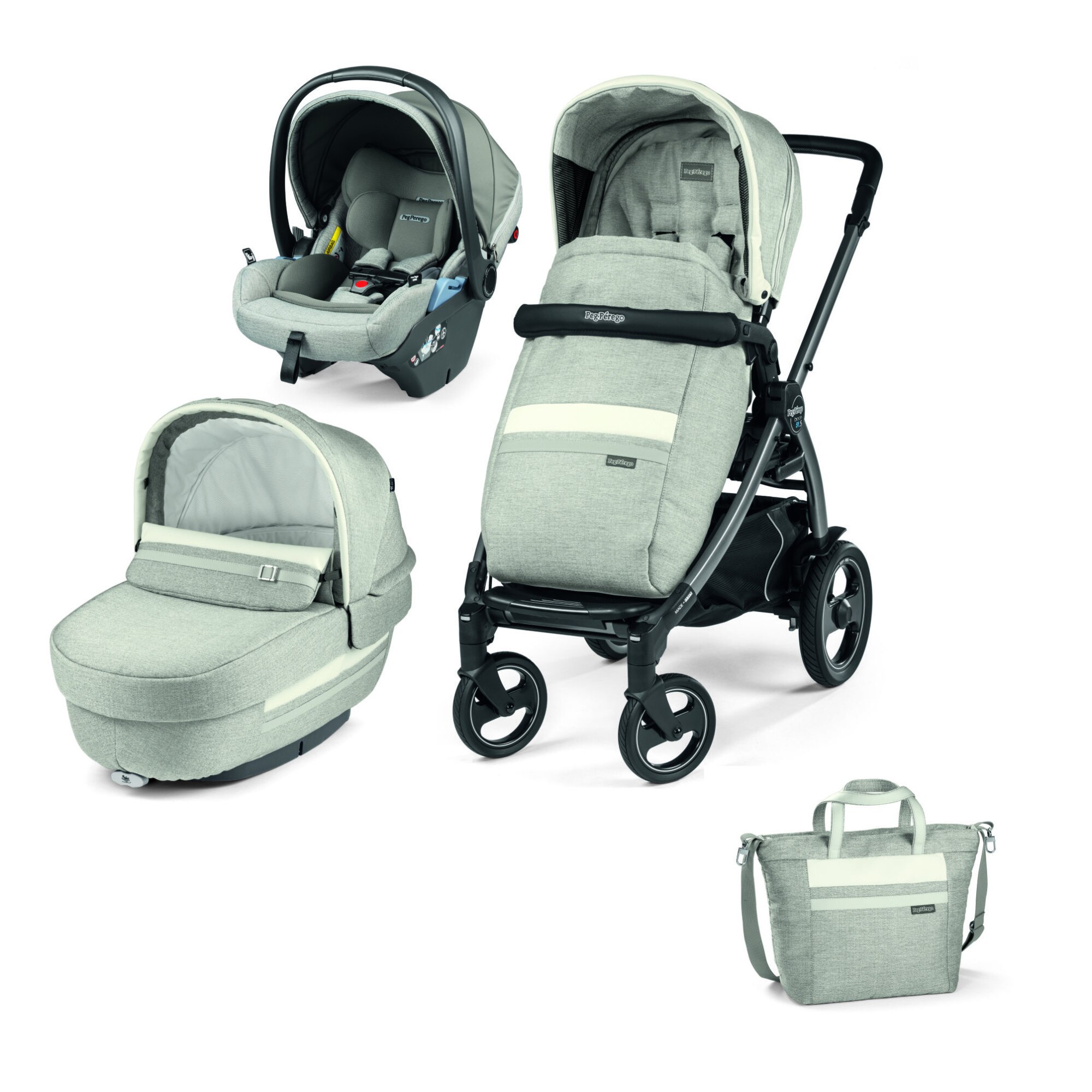 Carucior 3 in 1 Peg Perego, Book 51 S Titania, Lounge, Luxe Pure