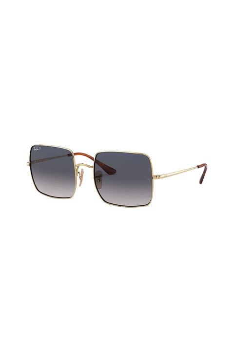Ray-Ban, Ochelari de soare cu rama metalica, Auriu, 54-19-145 Standard