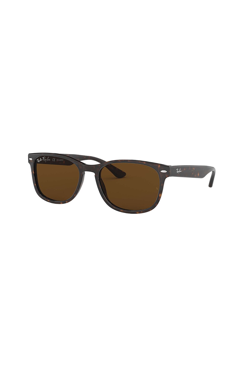 Ray-Ban, Ochelari de soare unisex ovali polarizati, Maro inchis, 57-18-145 Standard