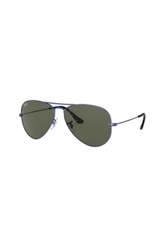 Ray-Ban, Ochelari de soare aviator unisex, Albastru, 58-14-135 Standard Ray-Ban, Ochelari de soare aviator unisex, Albastru, 58-14-135 Standard