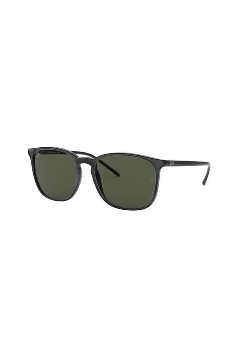 Ray-Ban, Унисекс квадратни слънчеви очила, Черен, 56-18-145 Standard
