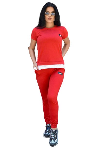 Trening dama 2 piese, rosu