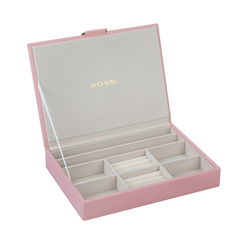 Cutie de bijuterii Rossi, WA07403, culoare pulbere