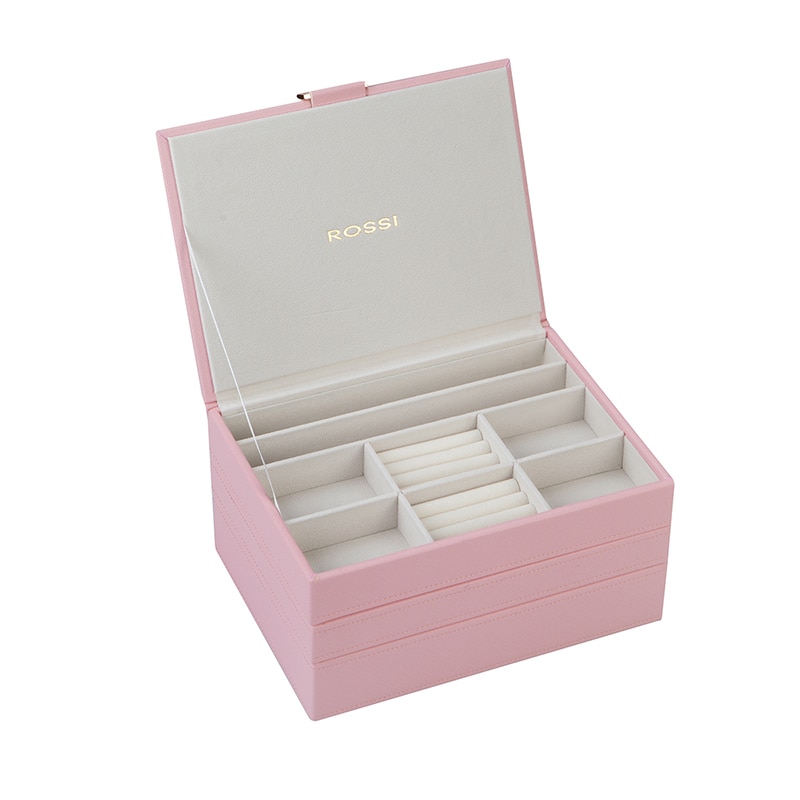 Cutie de bijuterii Rossi, WA07404, culoare pulbere