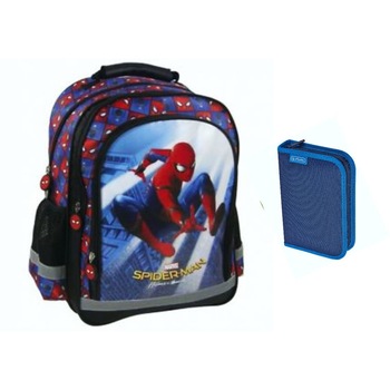 Set scoala Spiderman - Ghiozdan scoala , penar nechipat Herlitz , 20 caiete Herlitz A5 48 File Set scoala Spiderman - Ghiozdan scoala , penar nechipat Herlitz , 20 caiete Herlitz A5 48 File