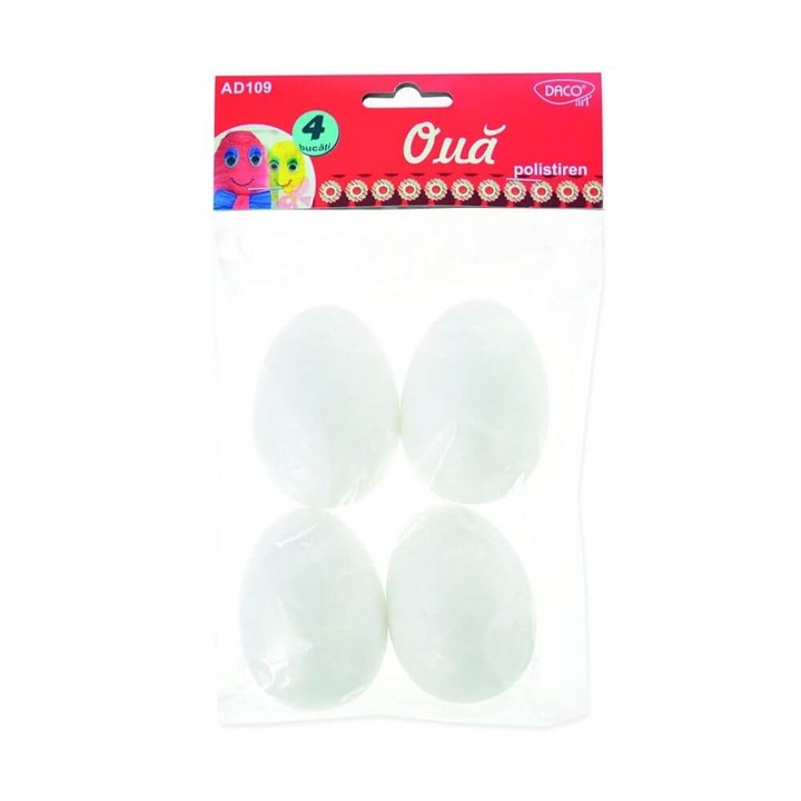 Accesorii craft - AD109 oua de polistiren 6,5cm