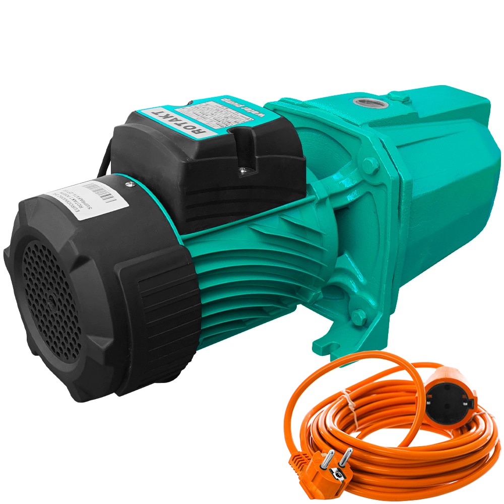 Pachet pompa de suprafata Rotakt JET150, putere 1100 W, debit 80 l/min, 1.5