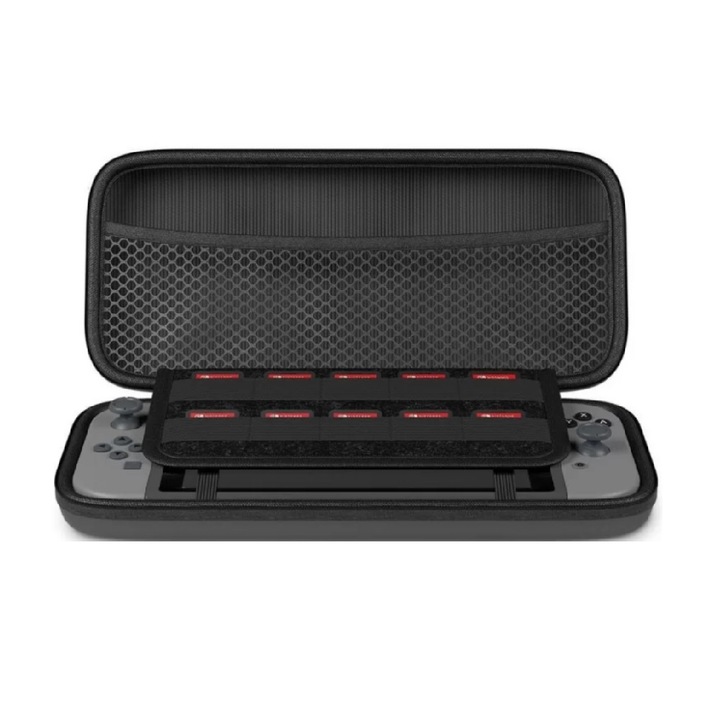 Husa Tech-Protect Hard Pouch compatibila cu Nintendo Switch / Switch OLED Black