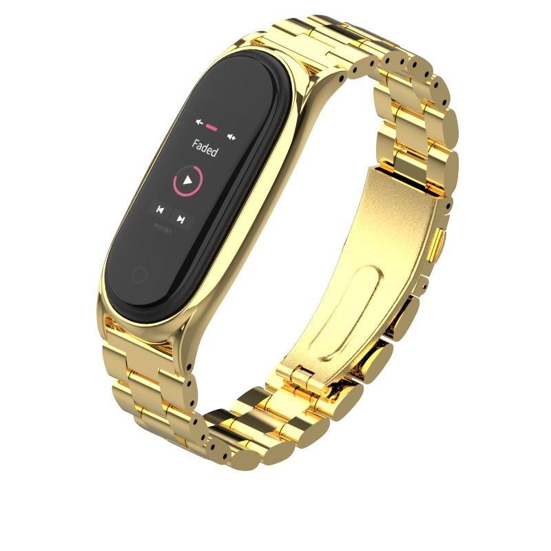 Curea otel inoxidabil Tech-Protect Stainless Xiaomi Mi Band 5/6/6 NFC Gold