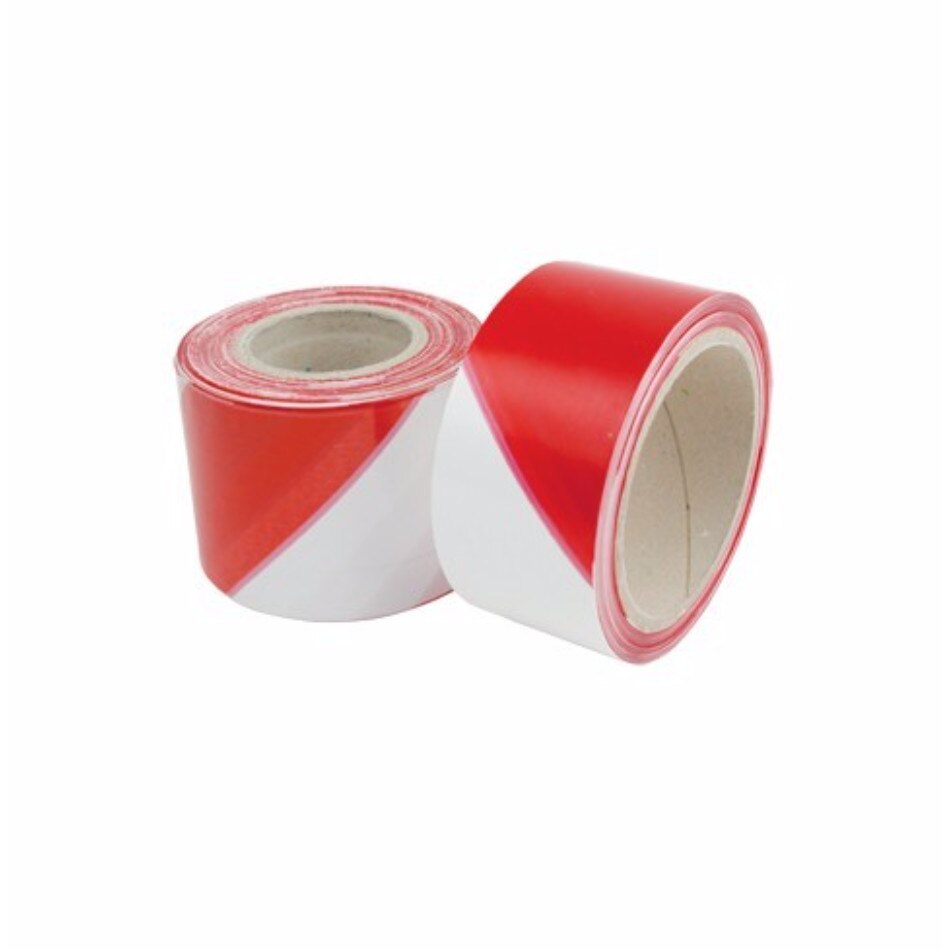 Set 2 banzi semnalizare 70 MM x 200 M alb/rosu Alb/Rosu