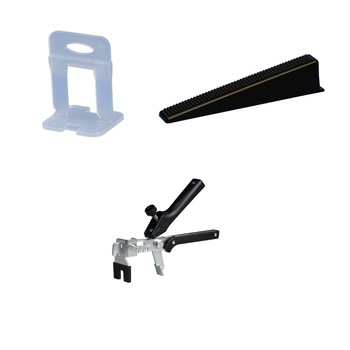 Pachet pentru nivelare gama CONFORT 400 clipsuri 2 mm, 200 pene, 1 cleste metalic, pentru placi ceramice cu grosime intre 3 si 16 mm Pachet pentru nivelare gama CONFORT 400 clipsuri 2 mm, 200 pene, 1 cleste metalic, pentru placi ceramice cu grosime intre 3 si 16 mm