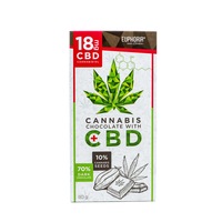 Ciocolata neagra EUPHORIA 18mg CBD 80g