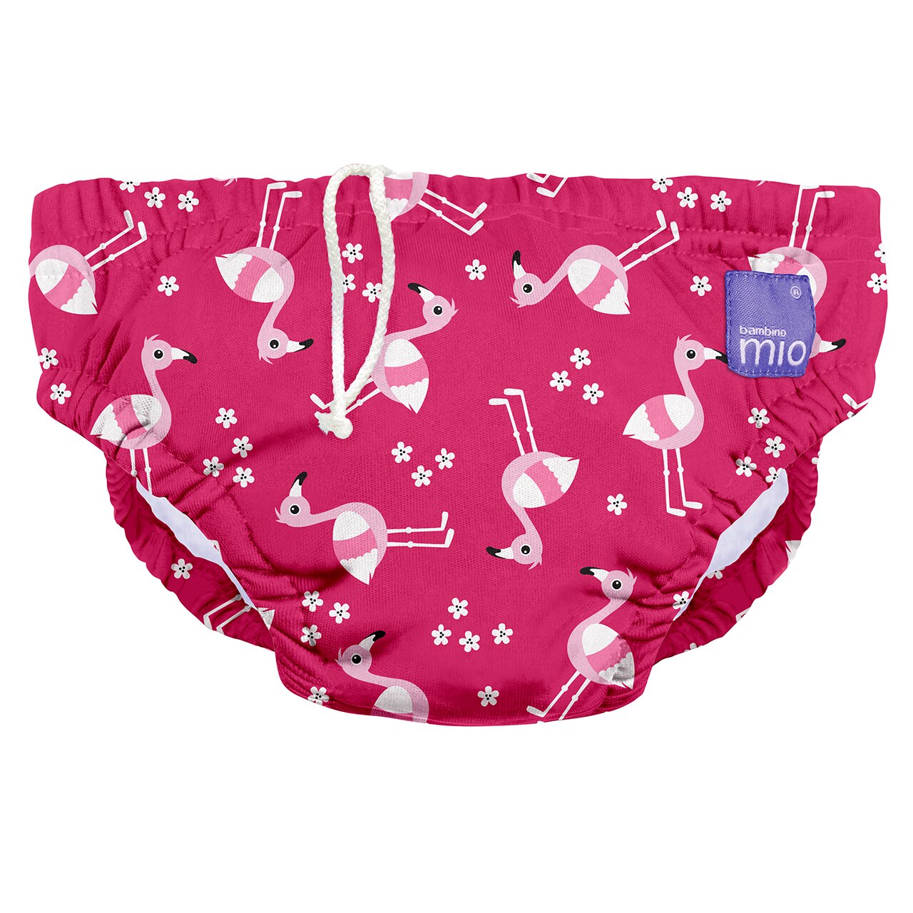 Scutec refolosibil pentru inot Bambino Mio - Pink Flamingo XL