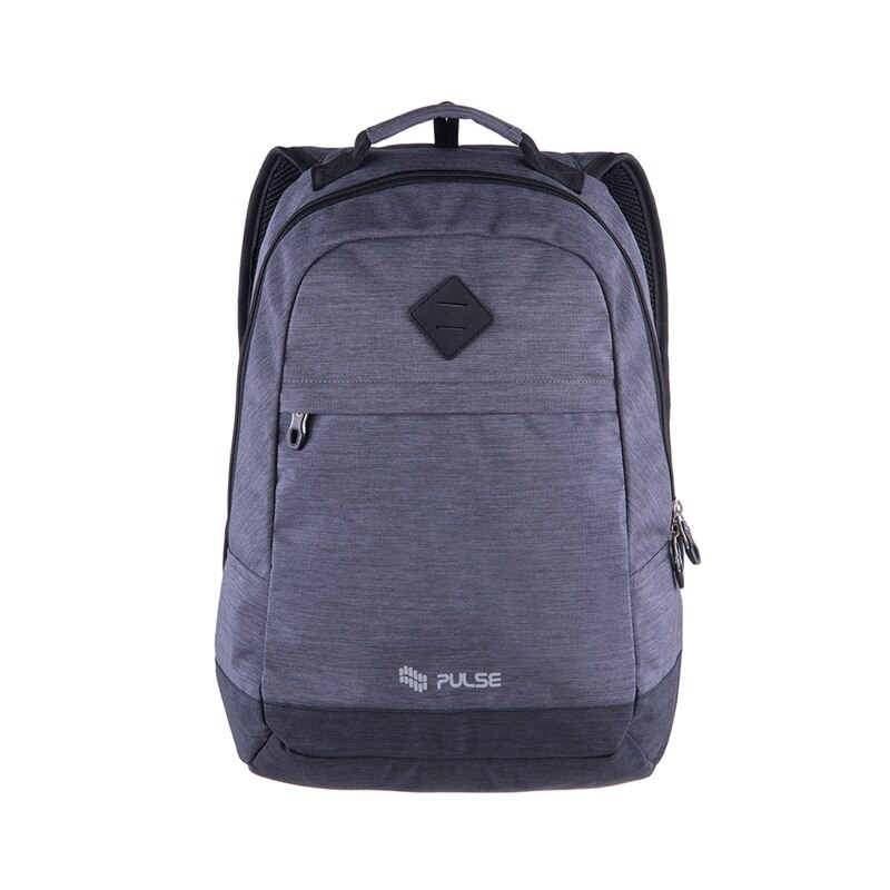 Ghiozdan cu functie de port USB Pulse Bicolor, Pulse, 20 l, Gri, 34 x 15 x 45.5 cm