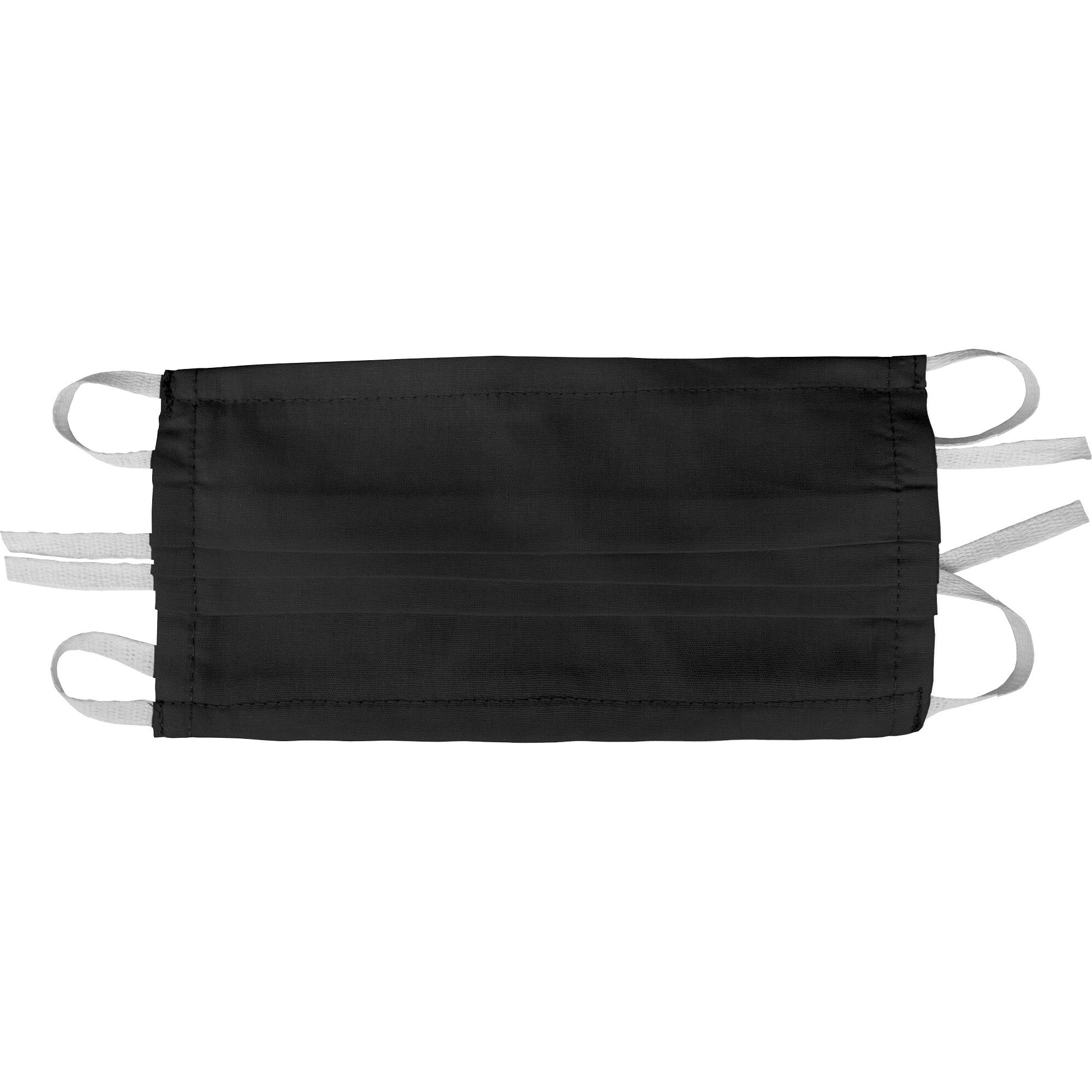 Masca refolosibila din bumbac, 3 pliuri 1 strat, model universal, culoare Negru