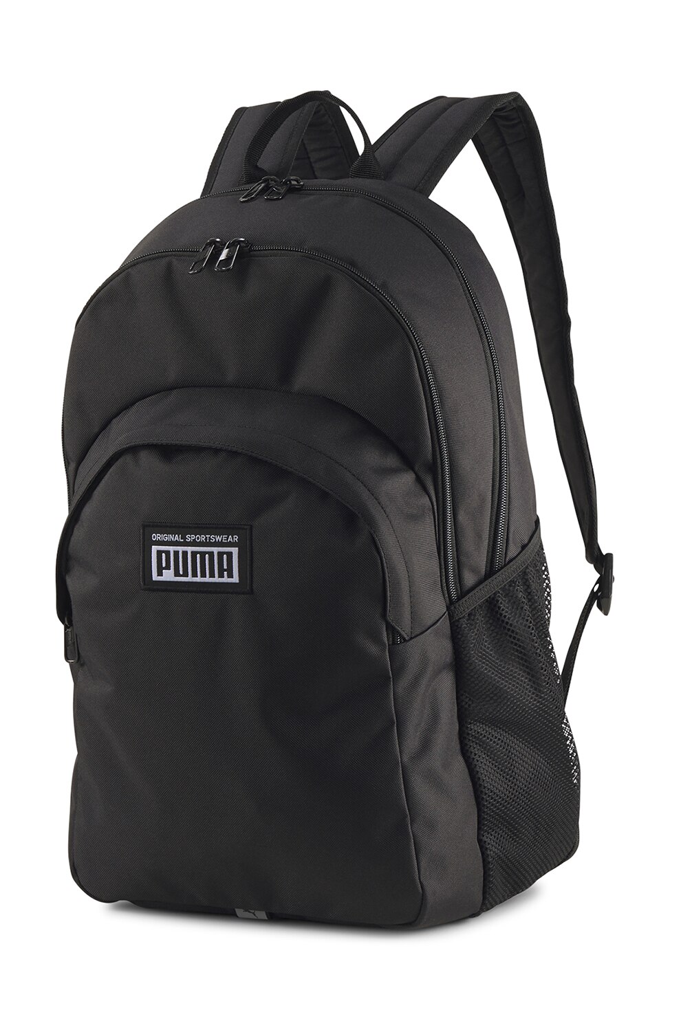 Puma, Rucsac unisex cu banda logo reflectorizanta Academy, Negru