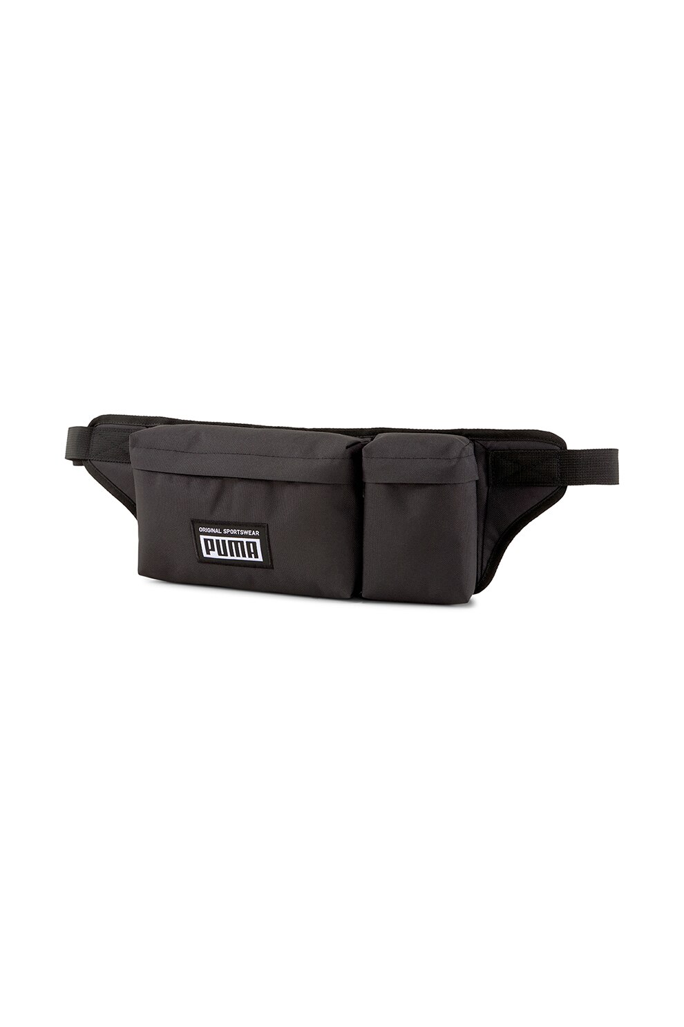 Puma, Borseta unisex cu aplicatie logo Academy, Negru