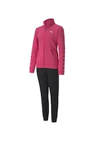 Puma, Trening cu guler inalt, Roz fucsia/Negru, 110 CM Standard