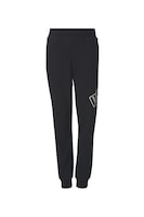 Puma, Pantaloni sport conici cu banda elastica in talie, Negru, 116 CM Standard