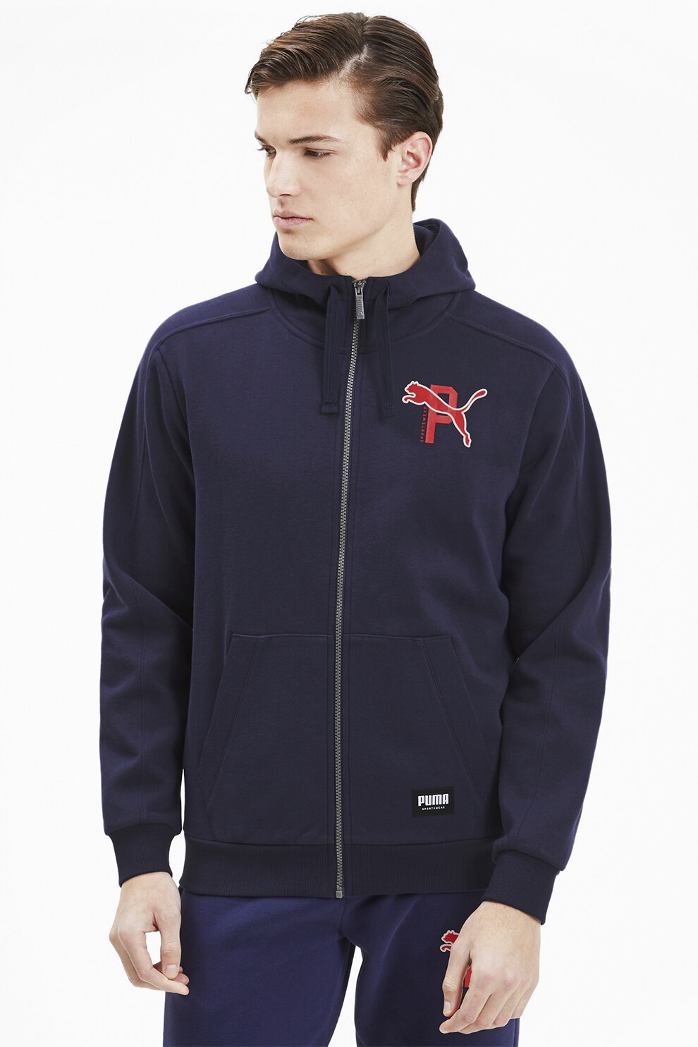 Puma, Hanorac cu fermoar Athletics, Bleumarin