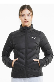 Puma, Geaca impermeabila, cu umplutura de puf PWRWarm packLITE 600, Negru Puma, Geaca impermeabila, cu umplutura de puf PWRWarm packLITE 600, Negru
