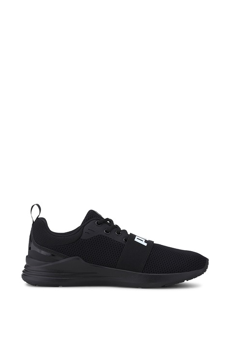 Puma, Pantofi sport unisex de plasa Wired Run, Negru/Alb, 8