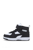Puma, Pantofi sport mid-cut cu velcro Rebound JOY, Negru/Alb, 19 EU