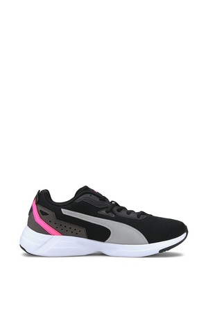 Puma, Pantofi de plasa unisex,pentru alergare Space Runner, Negru/Roz aprins/Alb