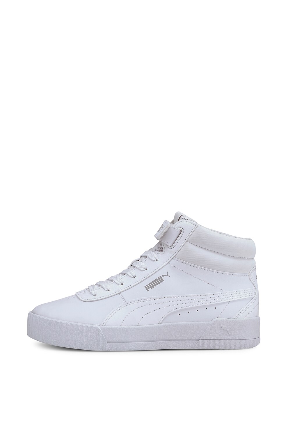 Puma, Pantofi sport mid-high de piele ecologica Carina