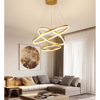 Lustra Led SLS - Design modern, Inaltime Reglabila, Telecomanda, 40x60x80 cm, 5512 Lustra Led SLS - Design modern, Inaltime Reglabila, Telecomanda, 40x60x80 cm, 5512