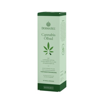 Ulei de baie cu ulei de cannabis, rozmarin si minerale Dermasel 250 ml Ulei de baie cu ulei de cannabis, rozmarin si minerale Dermasel 250 ml