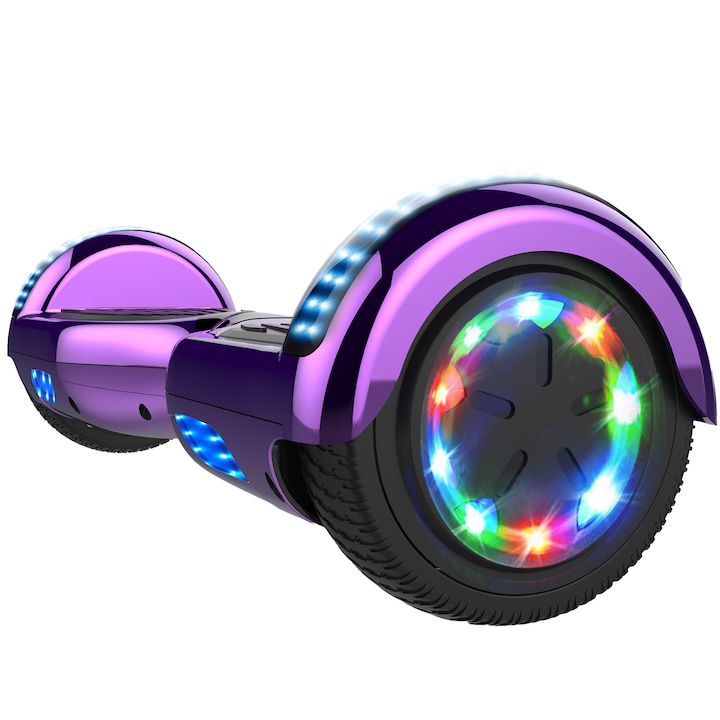 Hoverboard electric GeekMe 6,5 inch, Bluetooth, Lumini LED, Viteza