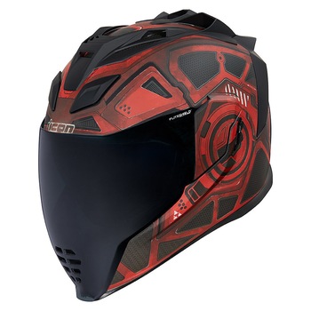 Casca moto ICON Airflite Blockchain Rosu, S Casca moto ICON Airflite Blockchain Rosu, S