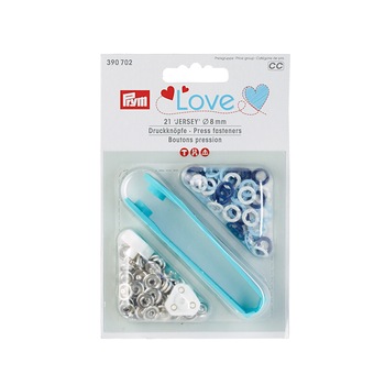 Set capse Jersey cu aplicator, Prym Love Set capse Jersey cu aplicator, Prym Love