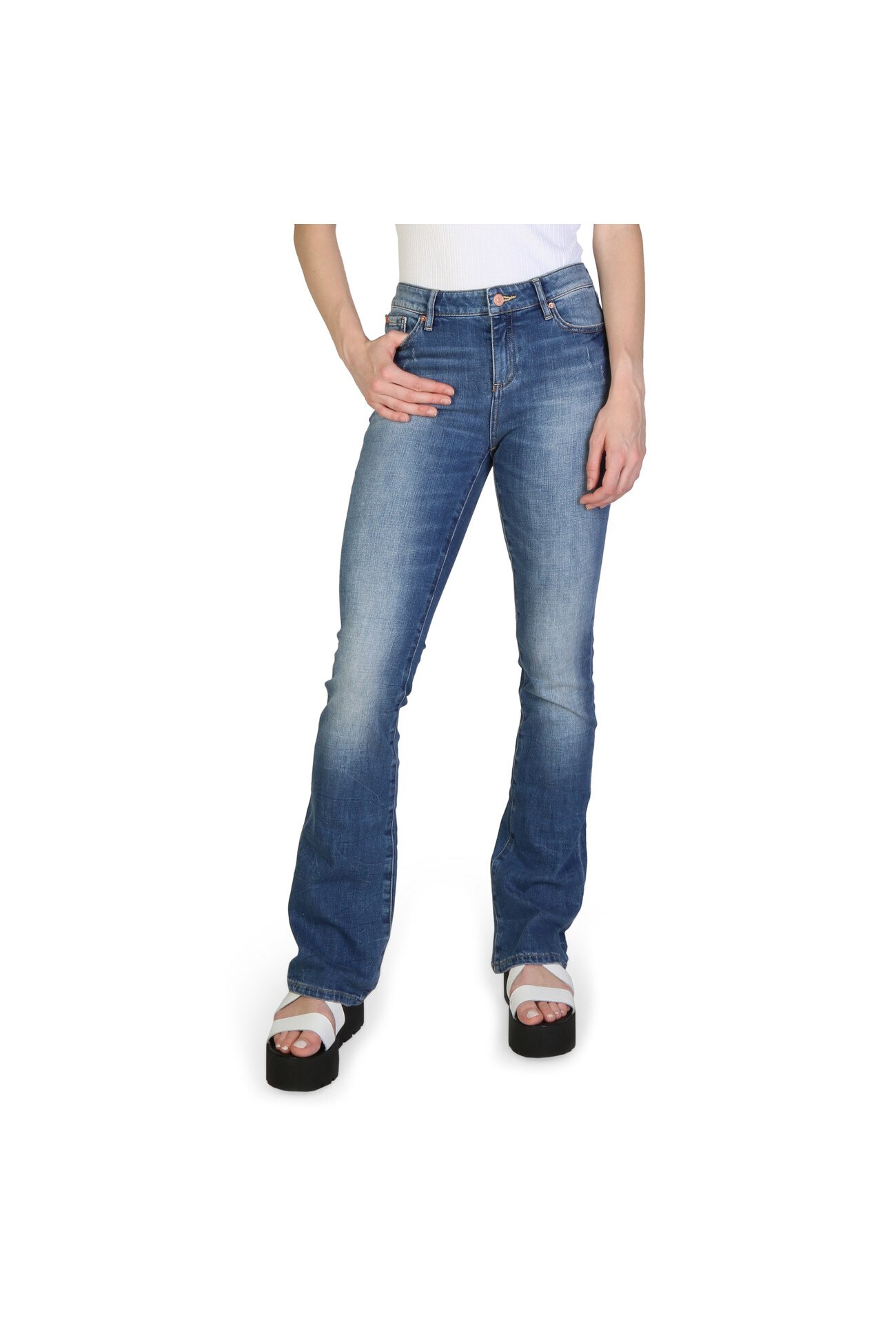 Blugi femei Armani Exchange model 3YYJ65Y4AJZ, culoare Albastru, marime 25 EU