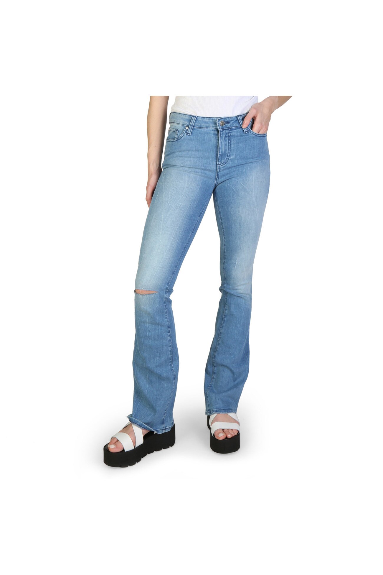 Blugi femei Armani Exchange model 3ZYJ65Y2CSZ, culoare Albastru, marime 28 EU