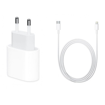 Incarcator retea iPhone USB Type C, 18W, White fast charger Incarcator retea iPhone USB Type C, 18W, White fast charger