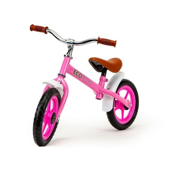 Bicicleta fara pedale Ecotoys, Roz, 88x52x44 cm Bicicleta fara pedale Ecotoys, Roz, 88x52x44 cm