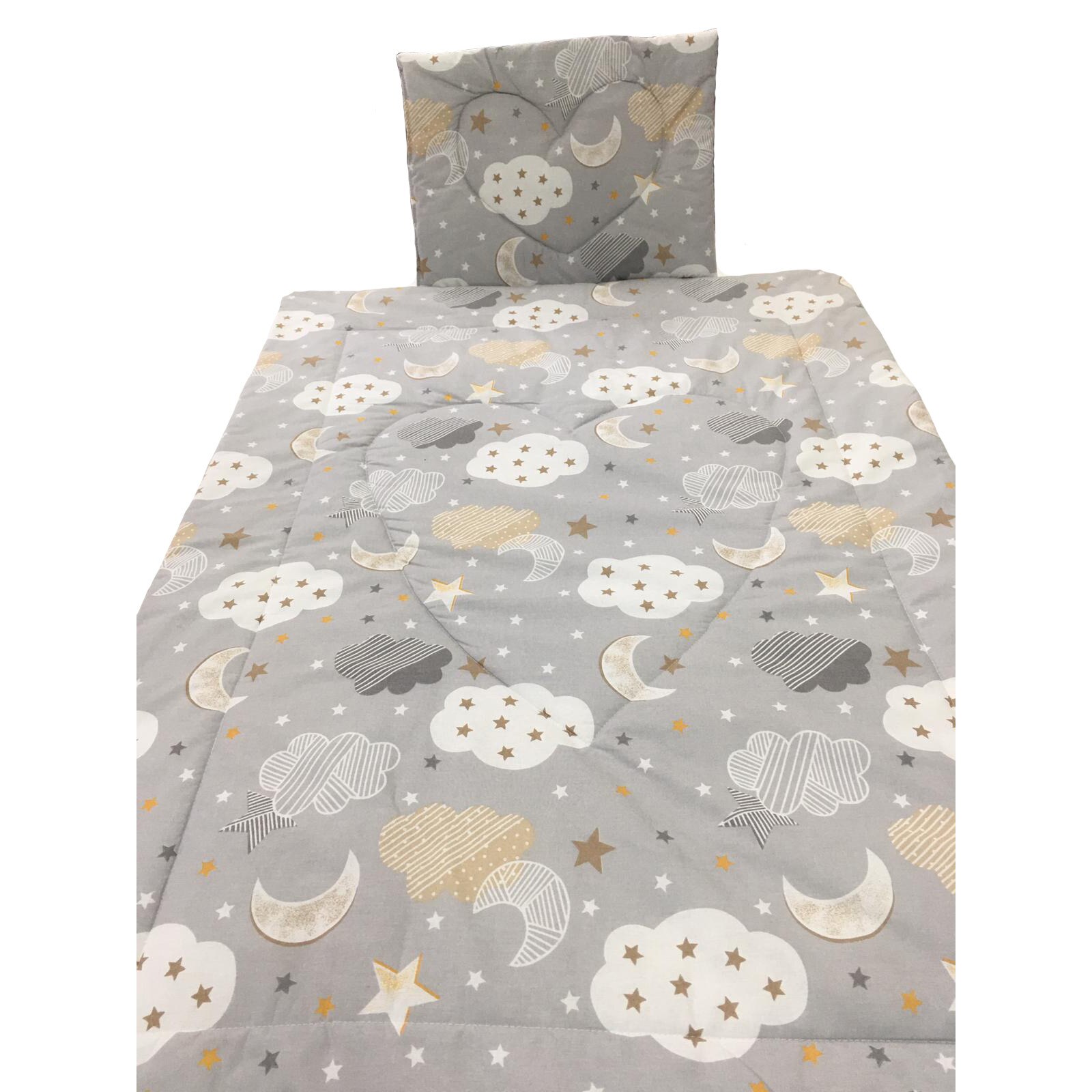 Set gri pilota si perna pentru nou-nascuti, din bumbac 100%, by Liz Line - PPranforce21