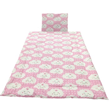 Set roz pilota si perna pentru nou-nascuti, din bumbac 100%, by Liz Line - PPranforce16 Set roz pilota si perna pentru nou-nascuti, din bumbac 100%, by Liz Line - PPranforce16