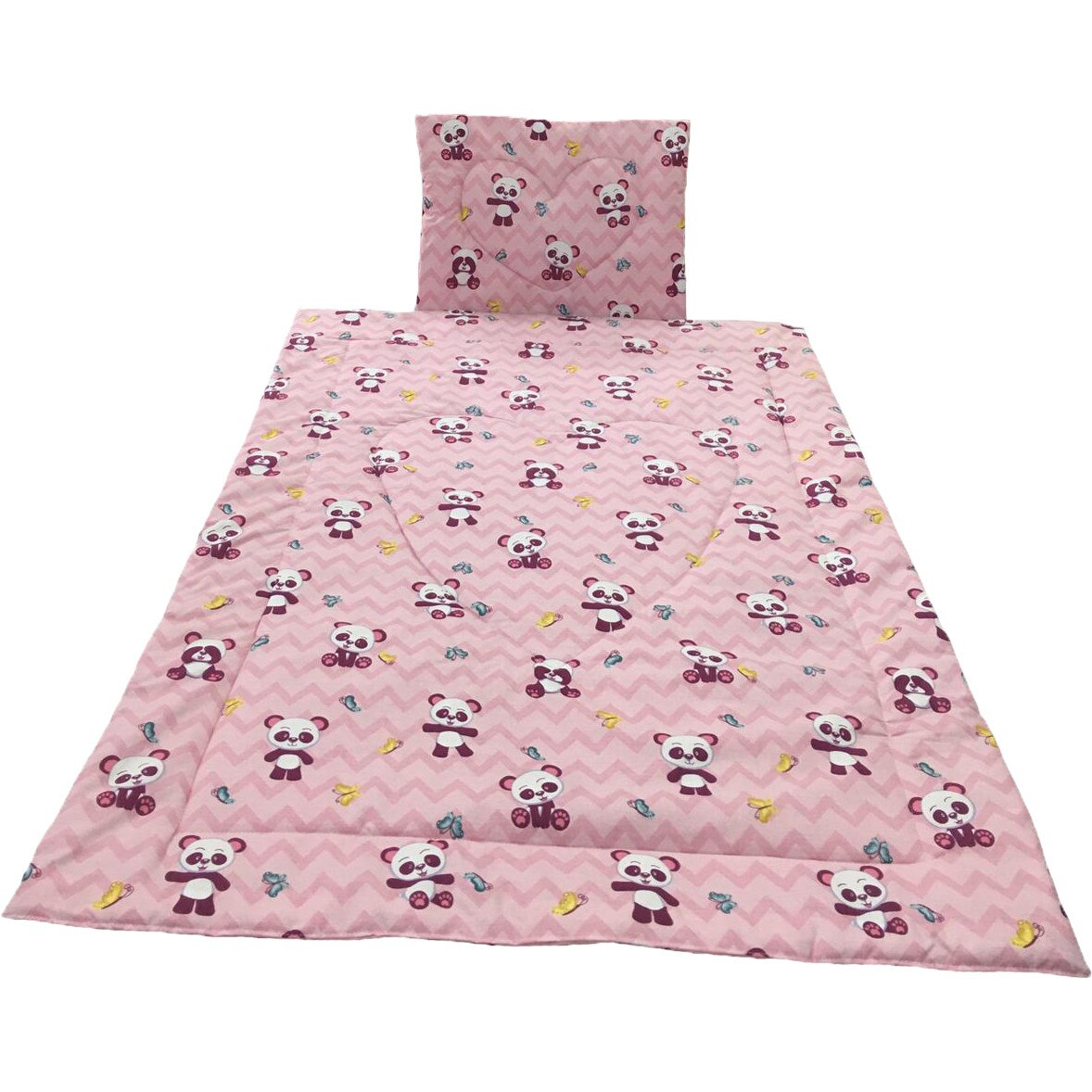 Set roz pilota si perna pentru nou-nascuti, din bumbac 100%, by Liz Line - PPranforce17