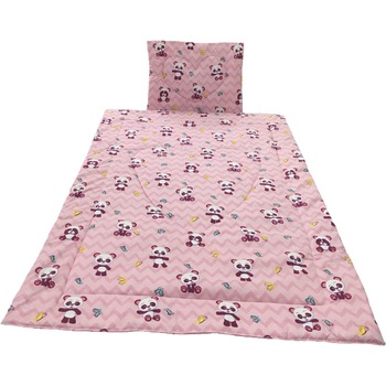 Set roz pilota si perna pentru nou-nascuti, din bumbac 100%, by Liz Line - PPranforce17 Set roz pilota si perna pentru nou-nascuti, din bumbac 100%, by Liz Line - PPranforce17