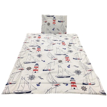 Set alb pilota si perna pentru nou-nascuti, din bumbac 100%, by Liz Line - PPranforce18 Set alb pilota si perna pentru nou-nascuti, din bumbac 100%, by Liz Line - PPranforce18
