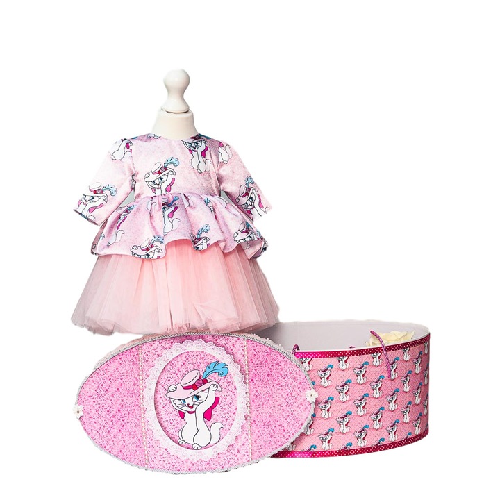Set botez trusou fete, Licurici Bebe, model 2, 3-6 luni, Marie